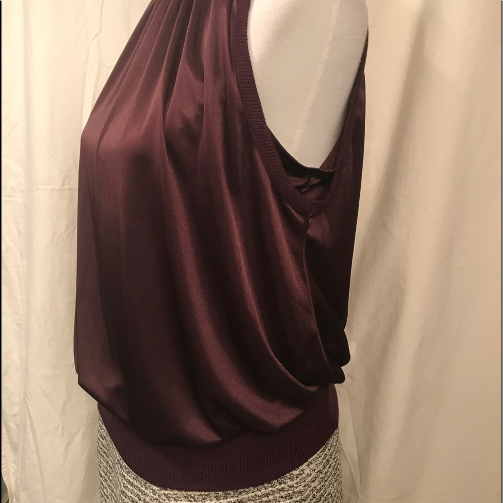 Adrianna Papell Maroon Dressy Top - Picture 3 of 8